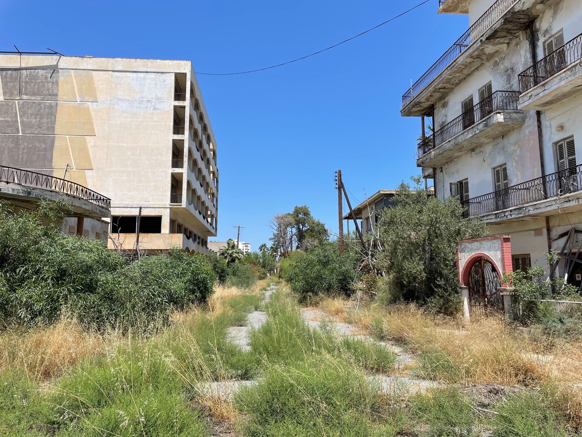 Overgrown street in Varosha